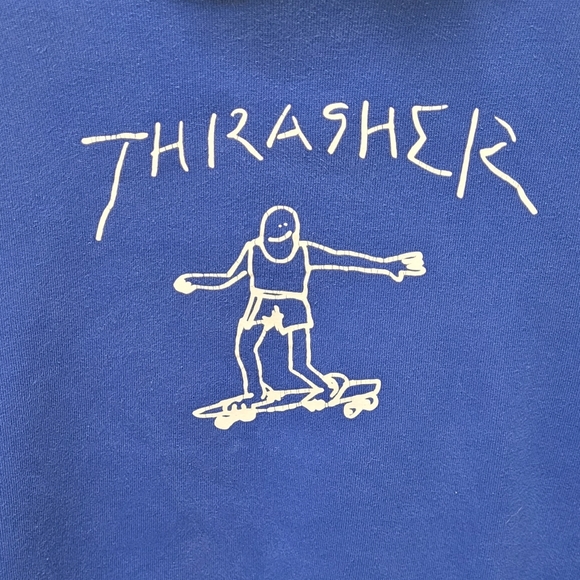 Thrasher Gonz Logo Hoodie Navy Blue Size: Medium - Picture 1 of 4